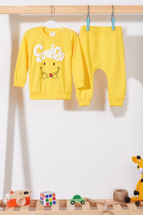 Smile Kabartmalı Bebek Takım 0-9 Ay 14349