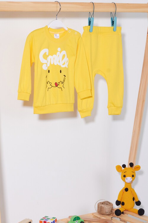 Smile Kabartmalı Bebek Takım 0-9 Ay 14349