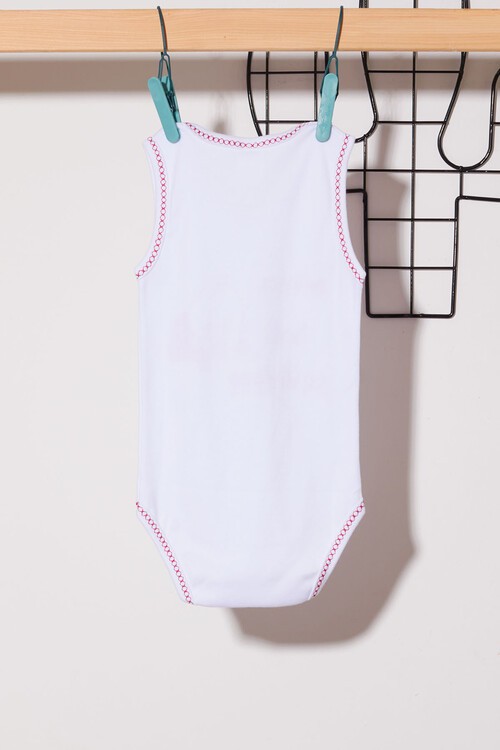 Bebek Çıtçıtlı Askılı Badi(Annem Beni Seviyor) 14489