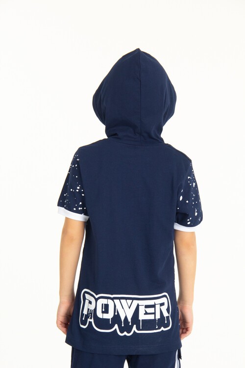 Erkek Çocuk Kapşonlu Tshirt 4-14 Yaş 14254