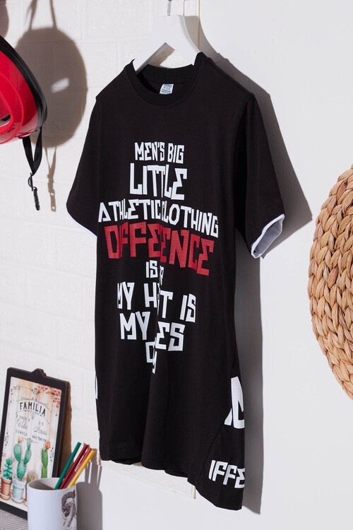 Erkek Çocuk Little Baskılı Tshirt 8-12 Yaş 14018