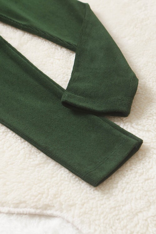 Kız Çocuk Fitilli Kadife 2-13 Yaş Tayt 13324