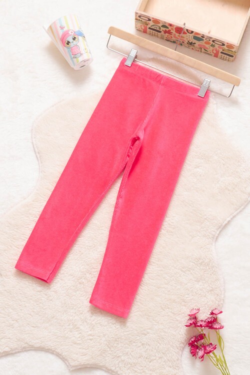 Kız Çocuk Fitilli Kadife 2-13 Yaş Tayt 13324