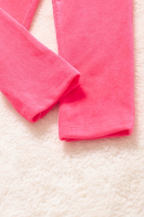 Kız Çocuk Fitilli Kadife 2-13 Yaş Tayt 13324