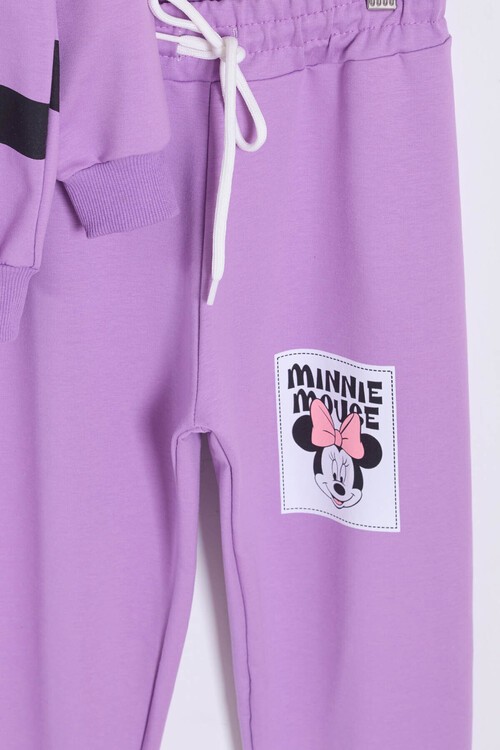 Kız Çocuk Kalpli Sırt Baskılı Eşofman Takımı 14602