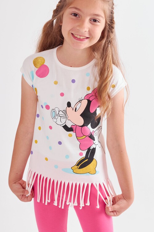 Kız Çocuk Püsküllü Yazlık Takım 3-10 Yaş 13935