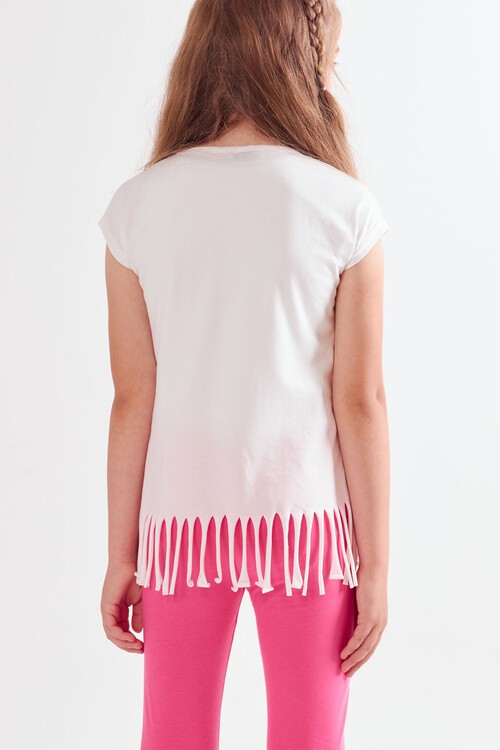 Kız Çocuk Püsküllü Yazlık Takım 3-10 Yaş 13935