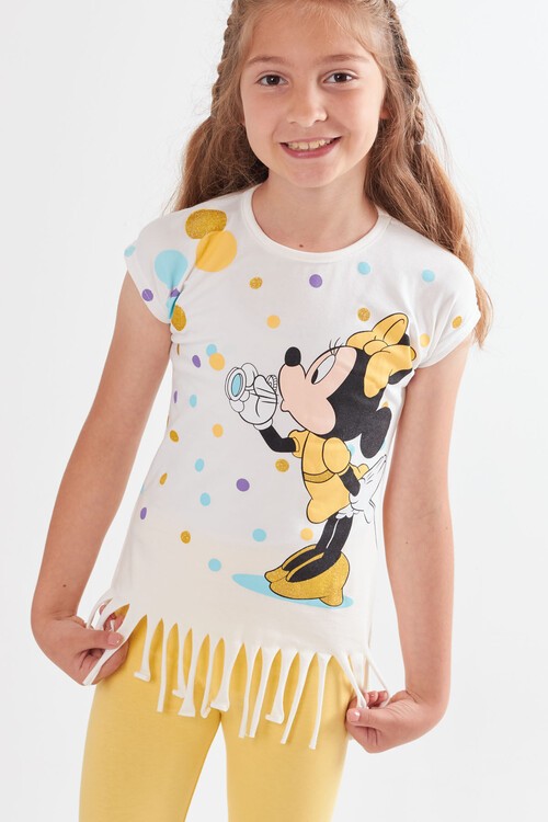 Kız Çocuk Püsküllü Yazlık Takım 3-10 Yaş 13935