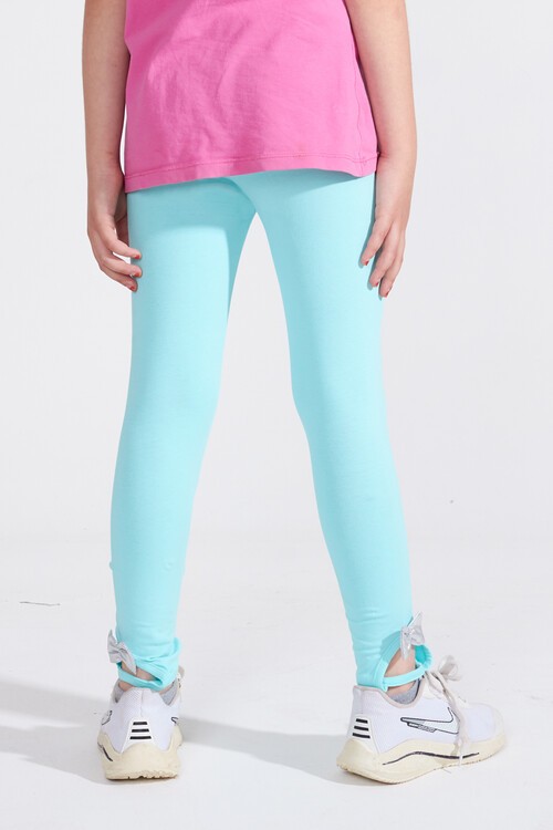 Paça Detaylı Kız Çocuk Tayt 1-8 Yaş 14468