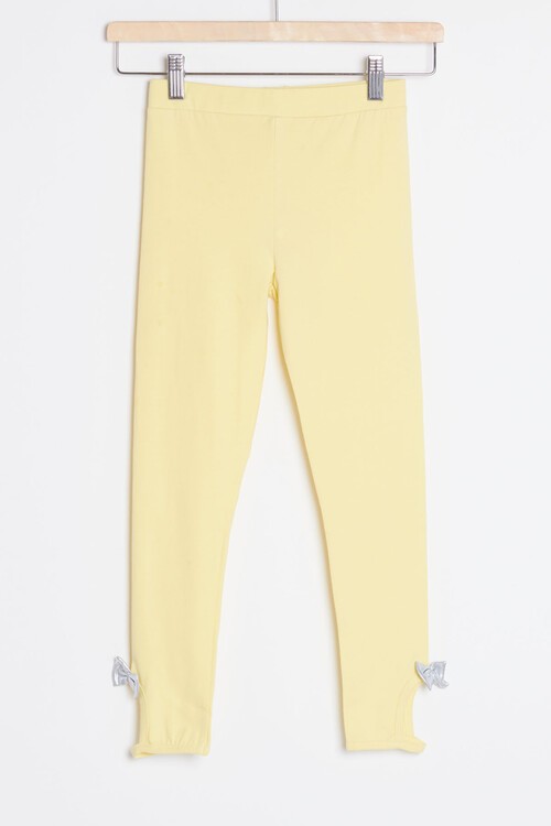 Paça Detaylı Kız Çocuk Tayt 1-8 Yaş 14468