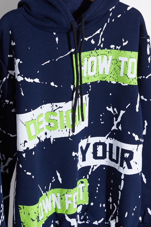Erkek Çocuk Kapşonlu Sweatshirt 14151