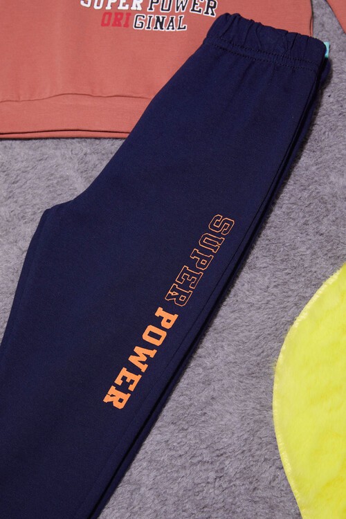 Kaplan Baskılı Kolları Yazılı Erkek Bebek Takım 14998