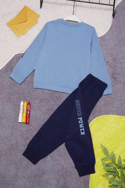 Kaplan Baskılı Kolları Yazılı Erkek Bebek Takım 14998