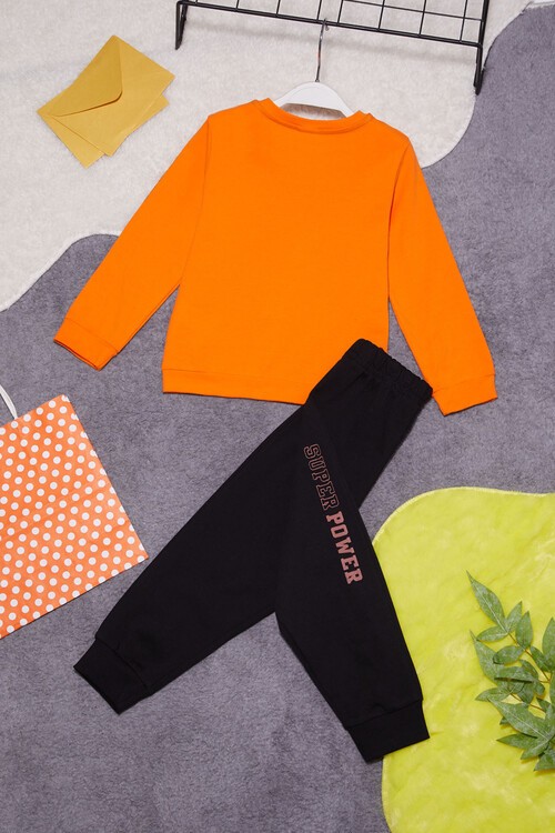 Kaplan Baskılı Kolları Yazılı Erkek Bebek Takım 14998