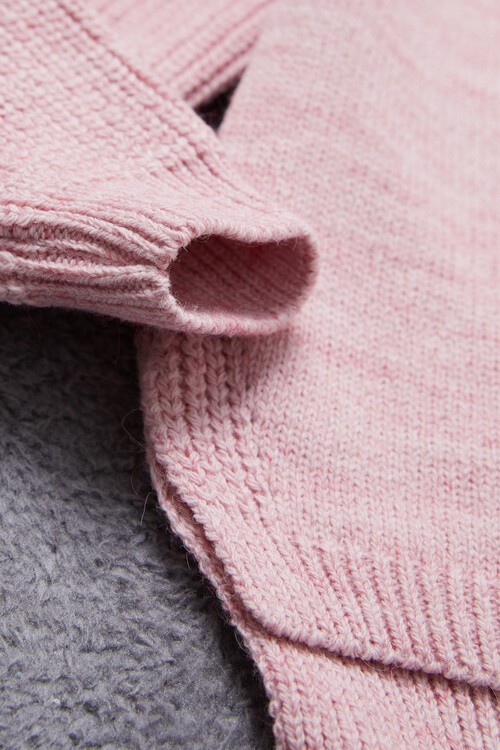 Kız Çocuk Cep Ayıcıklı Triko Kazak 14641