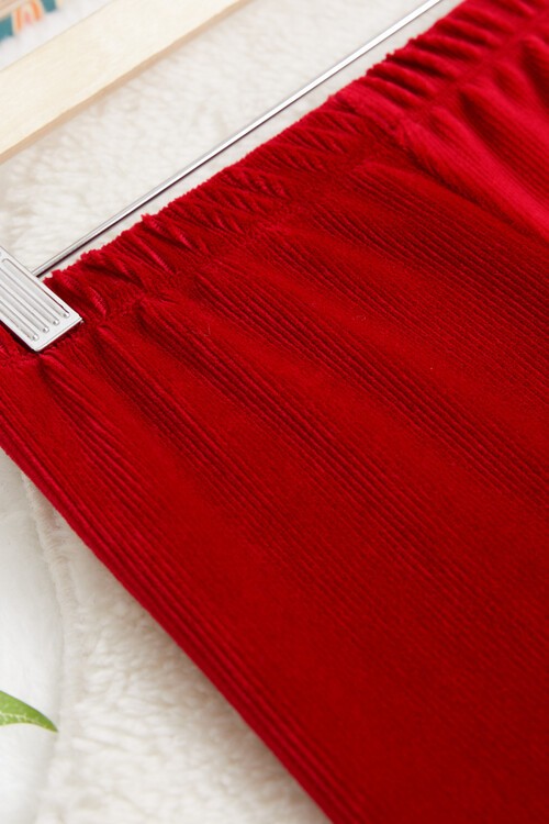 Kız Çocuk Fitilli Kadife 2-13 Yaş Tayt 13324