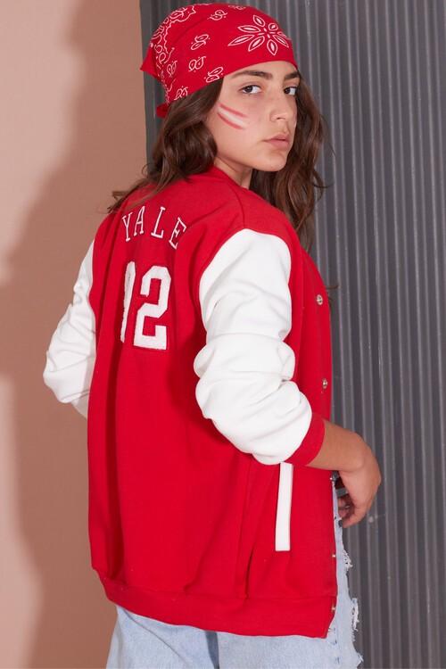 Yale Yazılı Kız Kolej Ceket  14628