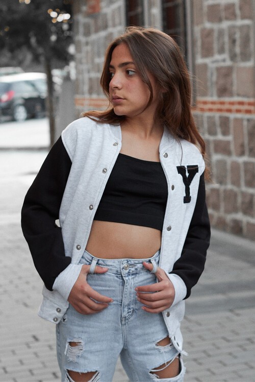 Yale Yazılı Kız Kolej Ceket  14628