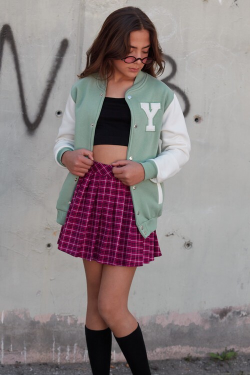 Yale Yazılı Kız Kolej Ceket  14628