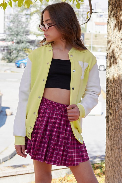 Yale Yazılı Kız Kolej Ceket  14628