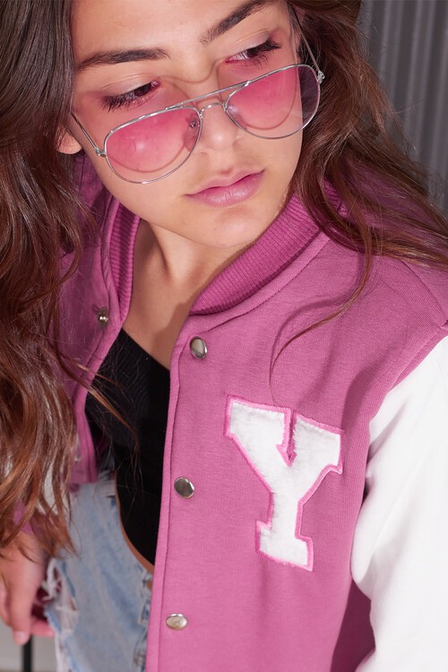 Yale Yazılı Kız Kolej Ceket  14628