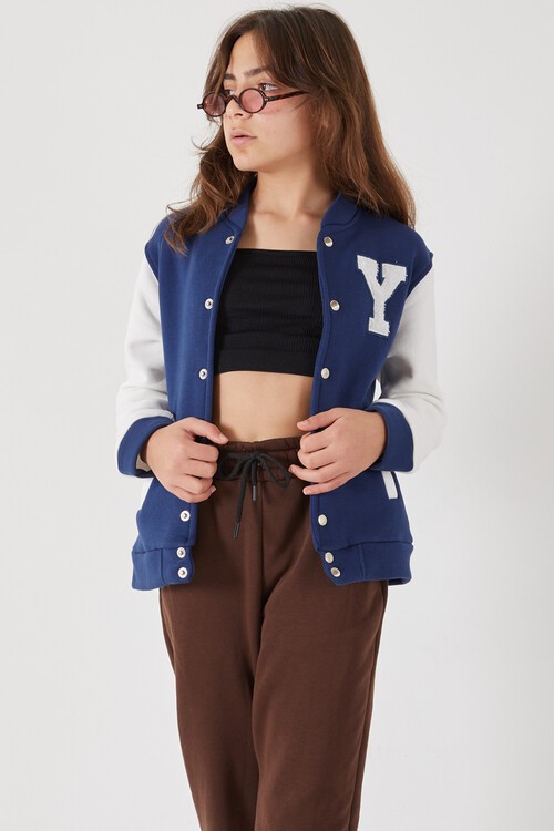 Yale Yazılı Kız Kolej Ceket  14628