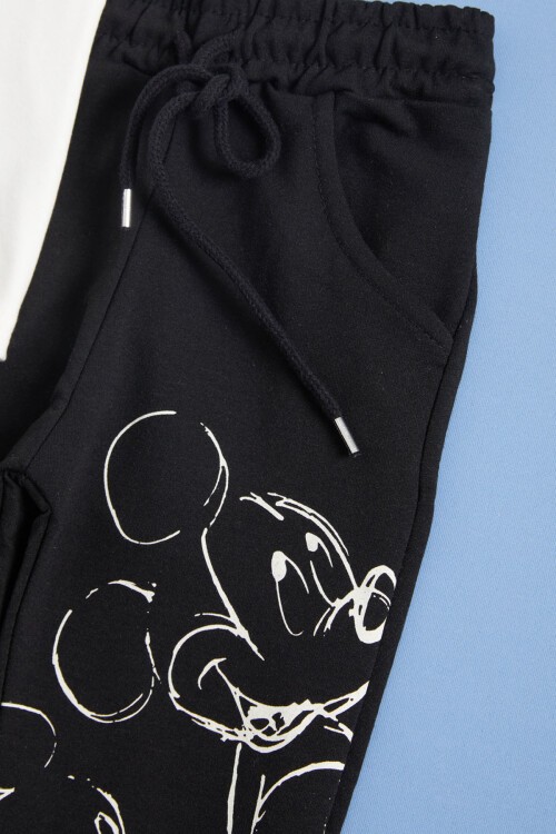 Beyaz Karakter Baskı Erkek Çocuk Alt Üst Takım 16039