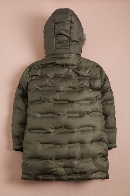Kız Çocuk Şişme Mont Haki 15581
