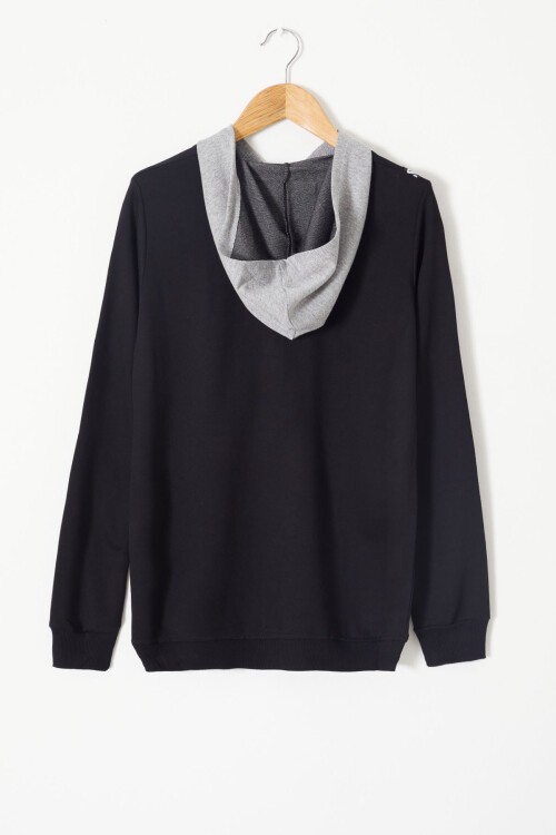 Erkek Çocuk Cepli Kapşonlu Sweatshirt 9-14 Yaş 14021