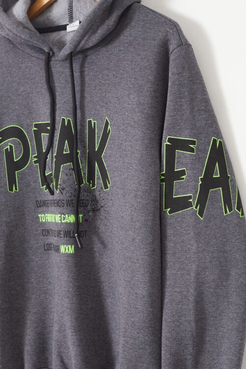 Erkek Çocuk İçi Polarlı Baskılı Sweatshirt 14152
