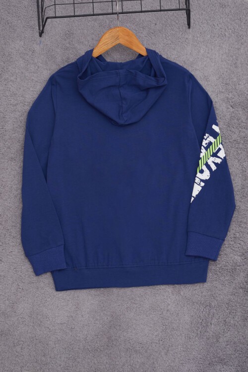Erkek Çocuk Kapşonlu Cep Detaylı Sweatshirt 9-14 Yaş 14029
