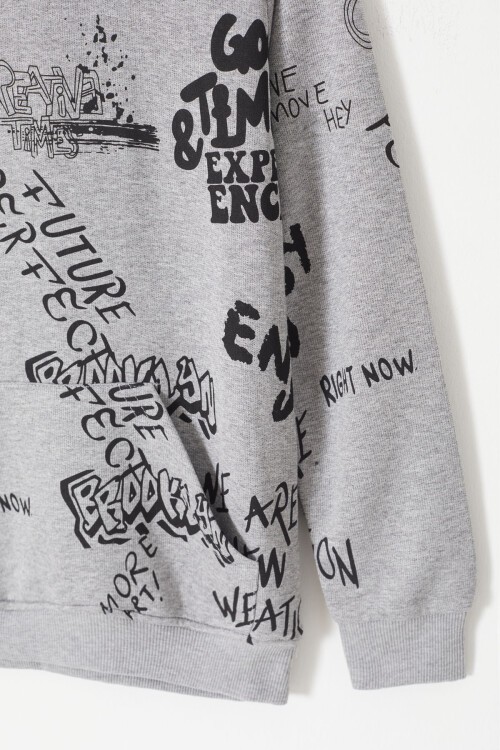 Erkek Çocuk Kapüşonlu Sweatshirt 14011