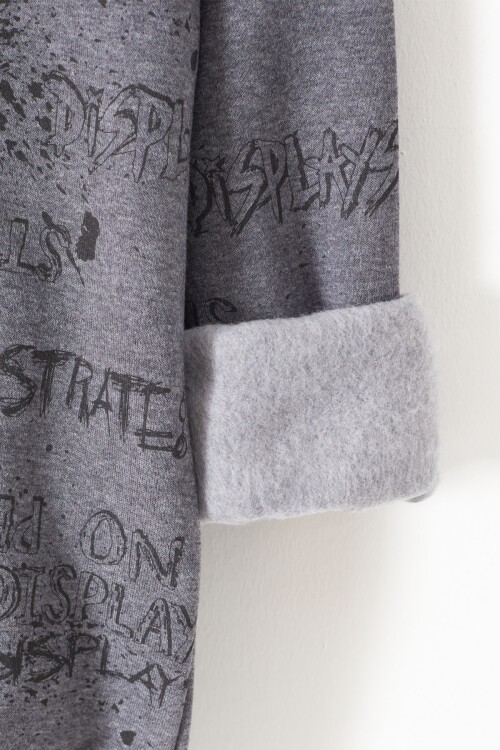 Erkek Çocuk Pano Baskılı Sweatshirt 9-14 Yaş 14024