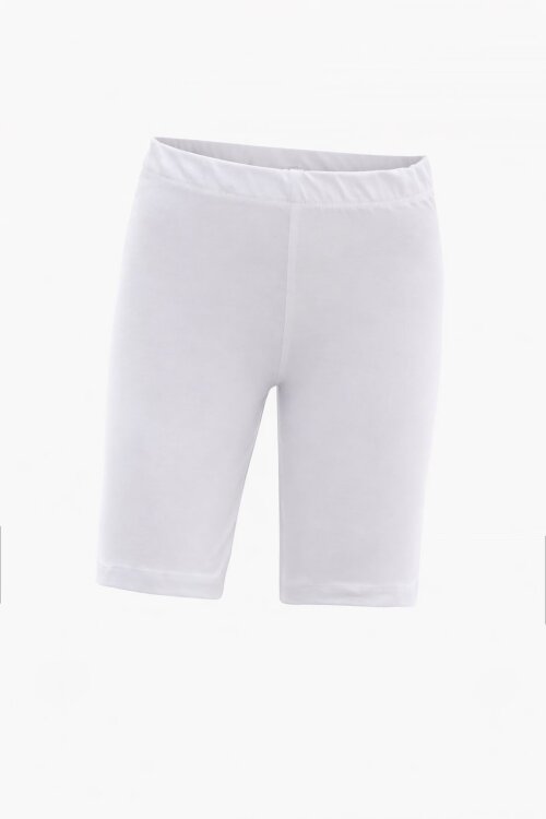 Beyaz Beli Lastikli Kız Çocuk Şort Tayt 18173