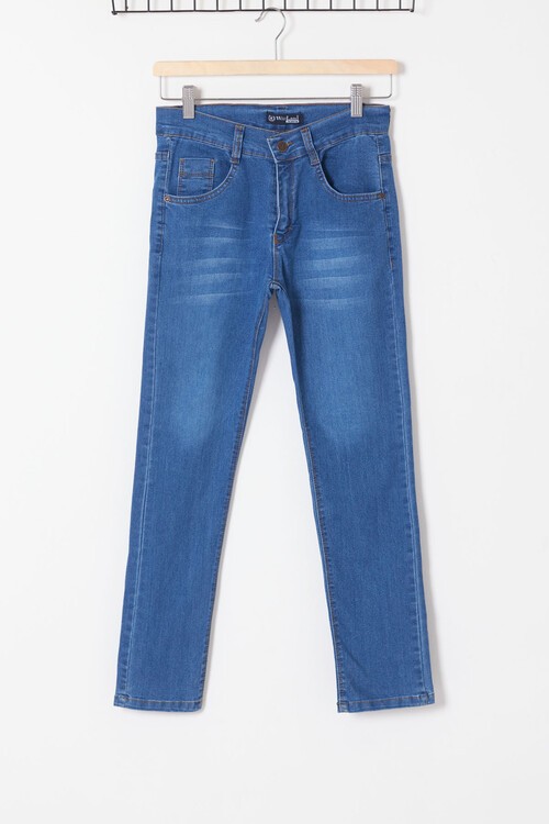 Erkek Çocuk Yıpratmalı Jean Pantolon 12-17 Yaş 13783