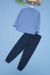 Erkek Çocuk Mavi Gömlek ve Pantolonlu 2li Takım 15130