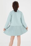 Kız Çocuk Mint Bluz Etek ve Ceketli 3lü Elbise Takımı 15059