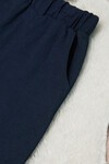 Lacivert Erkek Bebek Desenli Gömlekli Şortlu Takım 15140