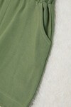 Yeşil Erkek Bebek Desenli Gömlekli Şortlu Takım 15138