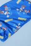 Mavi Sonic Şort ve Boneli Çocuk Mayo Takımı 15619